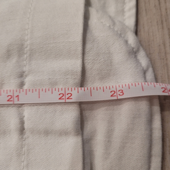 Darvina Cute White Shapely Feminine Cottage Picket Fence Jean Jacket Size Large - Picture 10 of 11